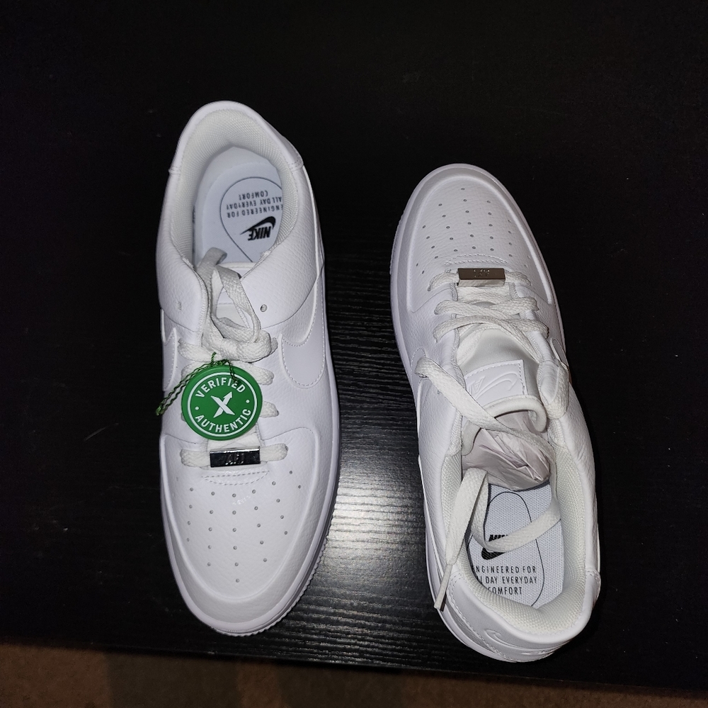 All white Women's Nike Air force one size 10